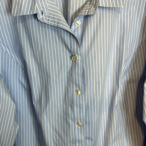 CATHERINES STRIPED BUTTON DOWN SZ 2X - Picture 2 of 6